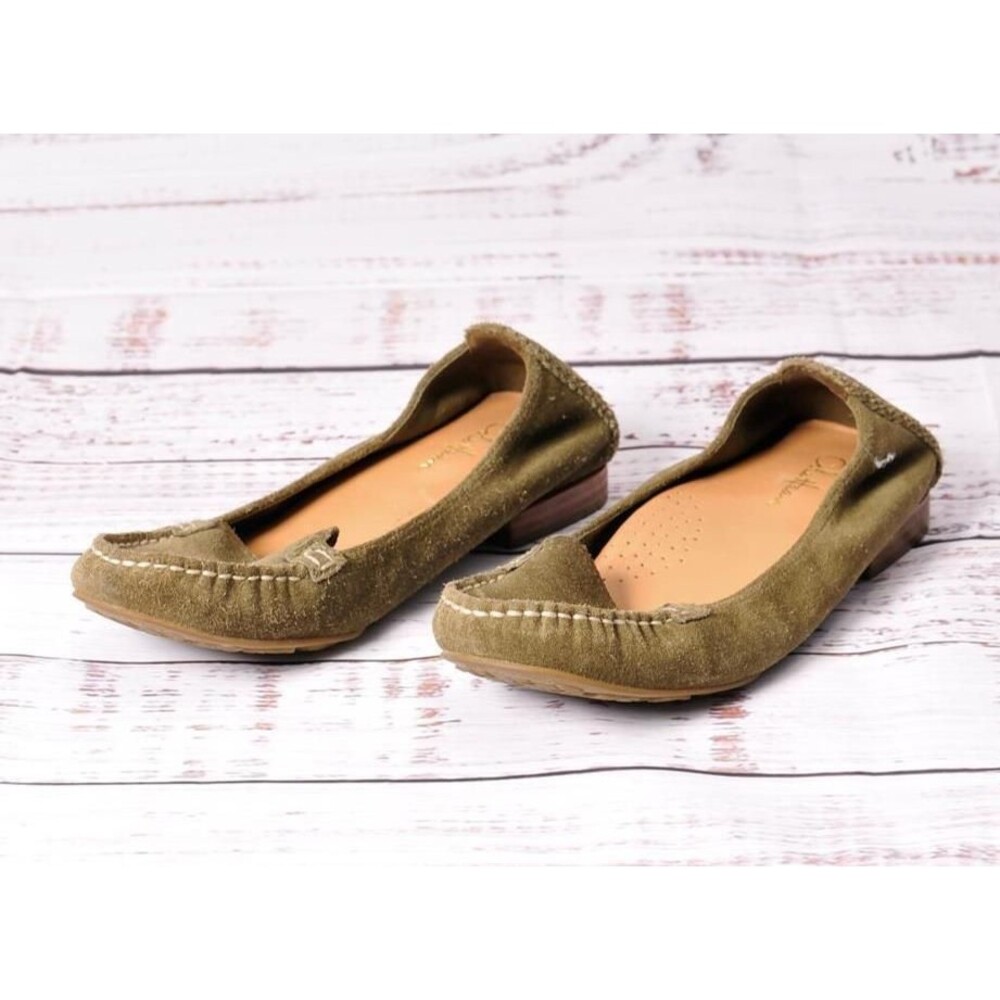 ​Cole Haan, Olive Green Suede Loafer, NikeAir Technology, Size 6